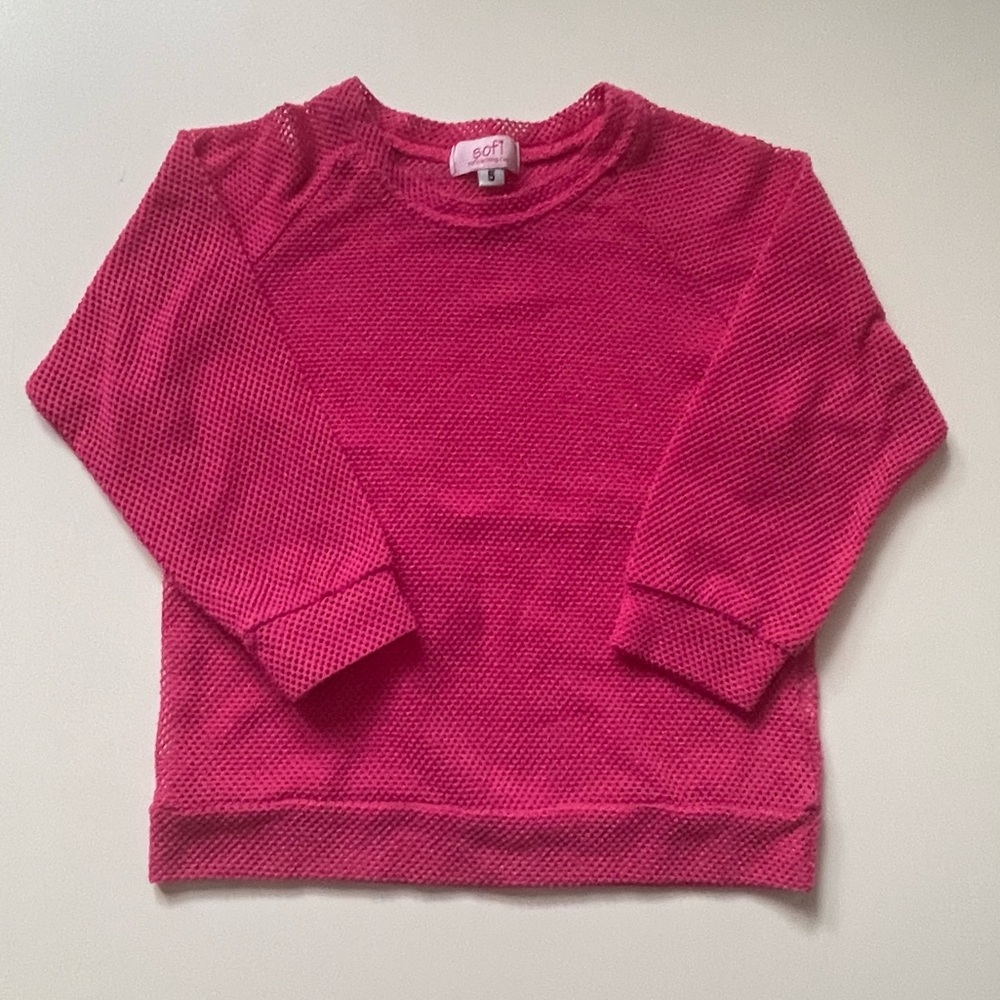 Sofi Girls’ Hot Pink Mesh Shirt